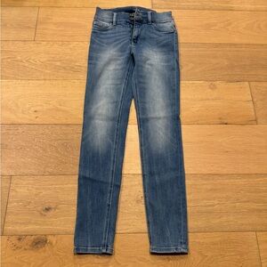 New York & Company Distressed High Waist Leggings Jeans Size 2